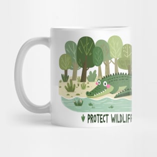 Crocodile Protect Wildlife Mug